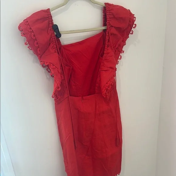 Farm Rio Red Ruffle Dress - Picture 2 of 3